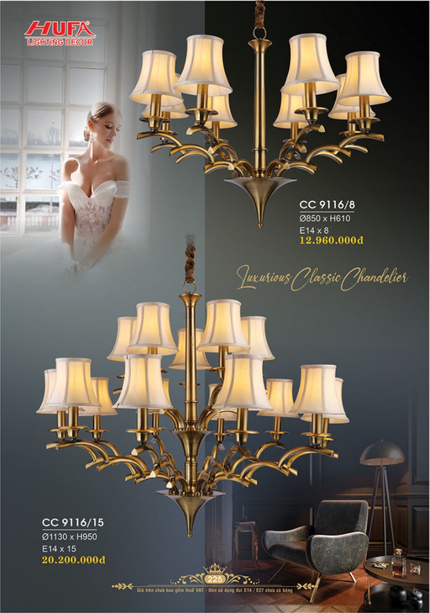 Bảng giá đèn trang trí HUFA